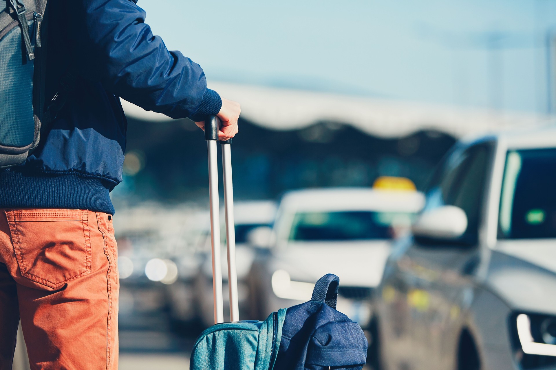 Traveler at the airport