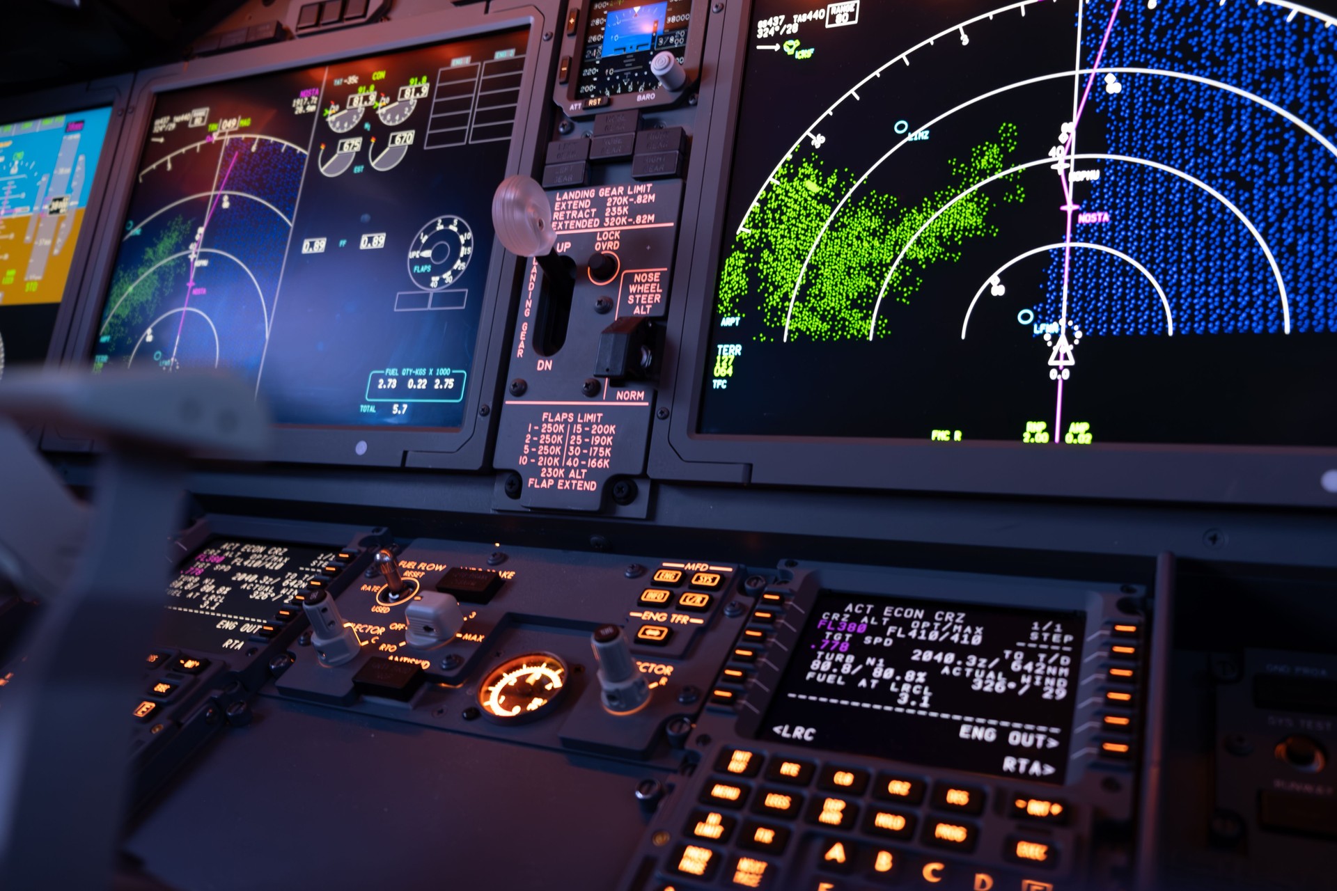 Boeing cockpit instruments