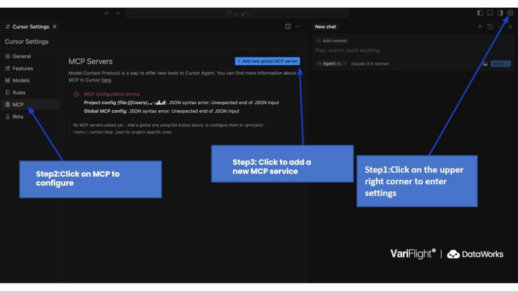 Add the VariFlight Aviation MCP Server using your API Key