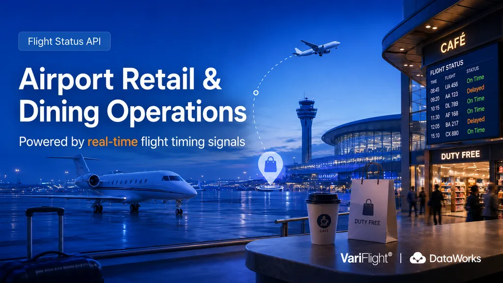 Flight Status API for airport retail and dining operations